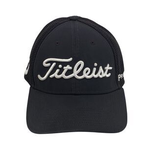 Titleist‎ by New Era Cap Hat Adult S/M Pro-V1 FootJoy Fitted Golf Black